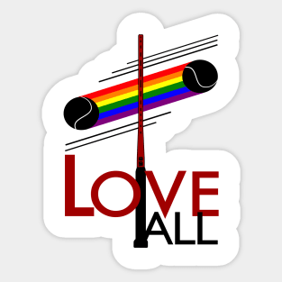 Love All Pride - Tennis Bauhaus Sticker